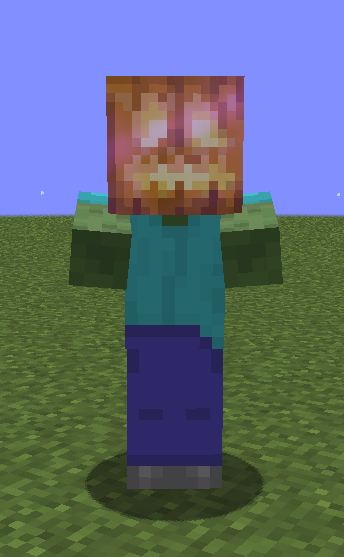 Jack O'Lantern Minecraft Block Head