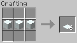 the crafting recipe for snow layers
