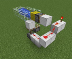 An example of a liquid transmutation machine (locational and directional)