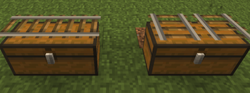 rails on the x and z axis on a double chest