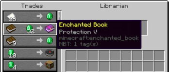 Protection V Enchanted Book Trade