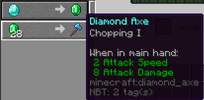 Chopping 1 Diamond Axe Trade.