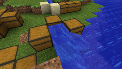 Place three chests in that configuration and a water source in the middle.