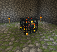 The appearance of a Sign Spawner with the new monster spawner texture