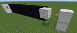 This transmutation machine with a long string line will still work as long as the block to be transmutated remains directly next to the tripwire hook