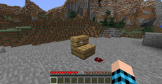 Step 2: Place redstone dust on side of non-full block that faces the unbreakable block