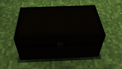 An updated double chest with darkness inside the block